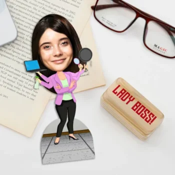 Lady Boss Personalized Caricature | Custom Desk Gift