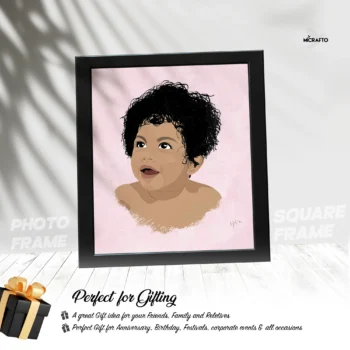 Premium Synthetic Photo Frame 18×18 Inch – Square Wall Display