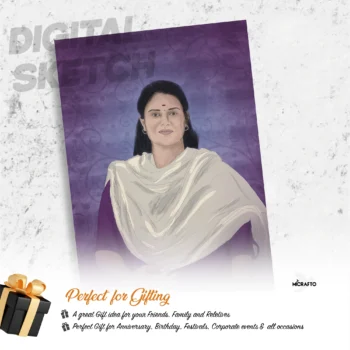 Personalized Digital Sketch Frame – Custom Pencil Art