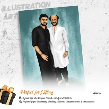 Personalized Illustration Art Frame – Custom Digital Artwork