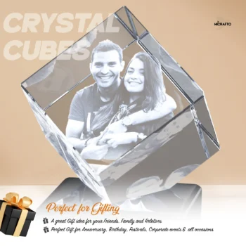 Personalized Crystal Cubes With Engraving 5×5×8 | Premium Gift
